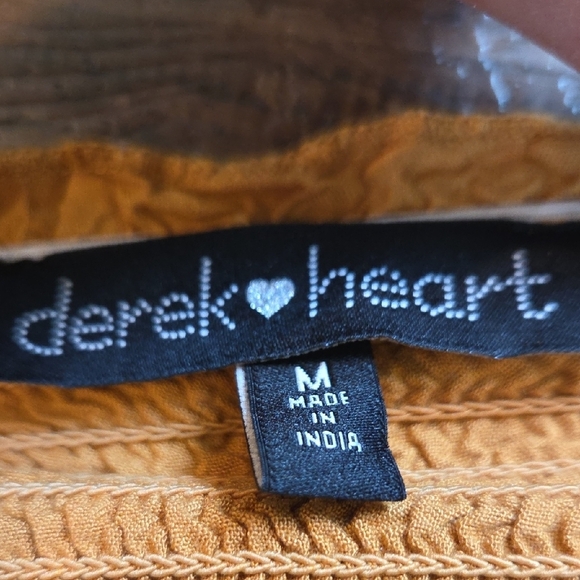 Derek Heart Mustard Yellow Strapless Top Size Medium - Picture 2 of 7